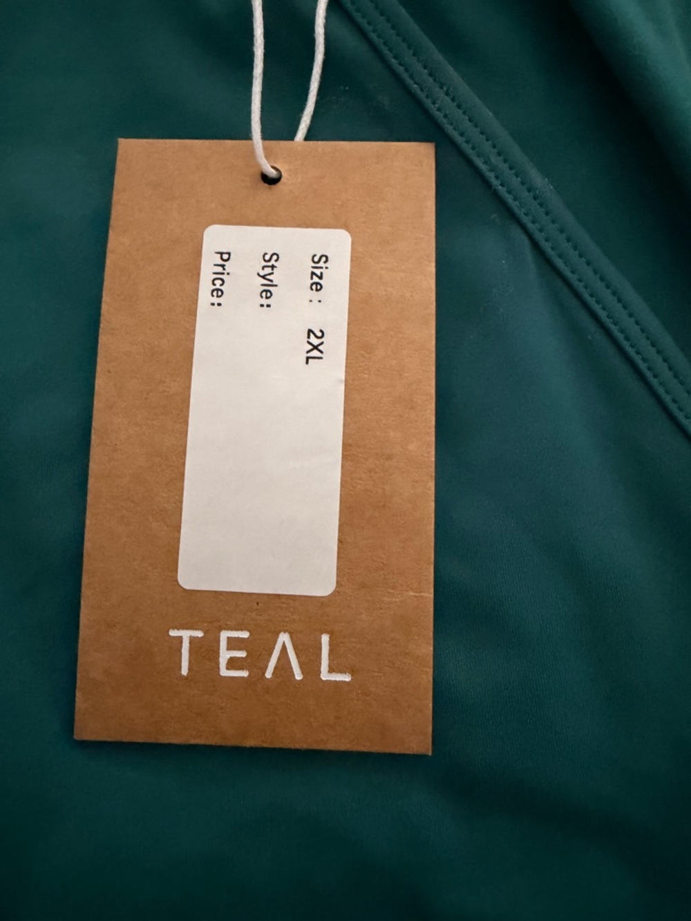 TEAL Women's Teal Athletic Romper 2XL - Picture 3 of 4